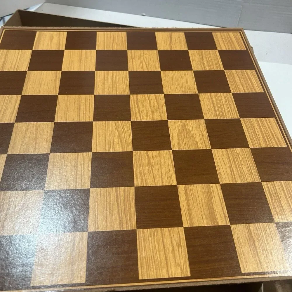 Vintage 1979 Hasbro CHECKERS Board Game #2000 Complete w/ Simulated Wood Board